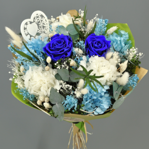 Bouquet Valentino Blanco-Azul