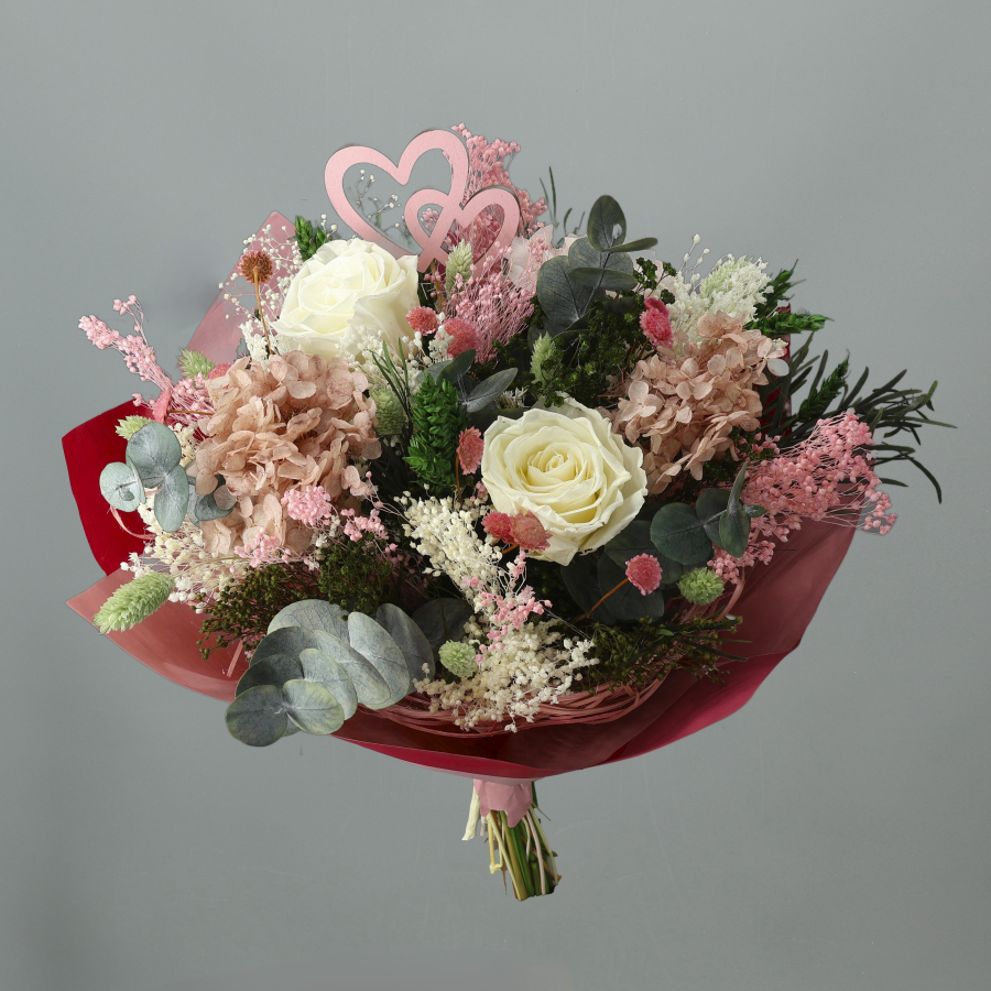 Bouquet Valentino Blanco-Rosa