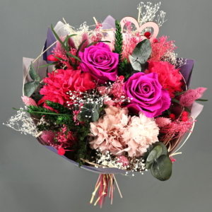 Bouquet Valentino Fucsia-Rosa.