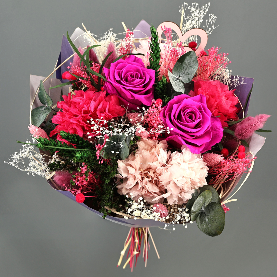 Bouquet Valentino Fucsia-Rosa.