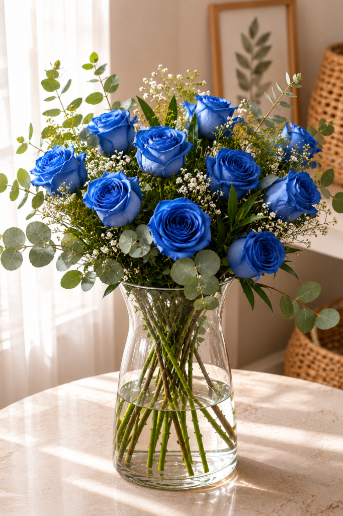 Ramo de Rosas Azules