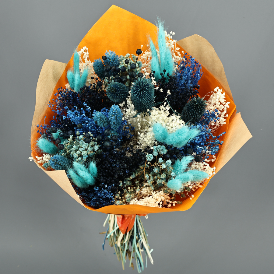 Ramo de flores preservadas Carmi Azul