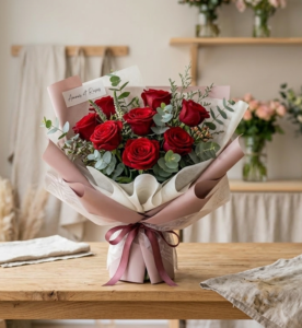 ramo de rosas rojas simbolo de amor